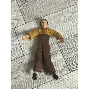 Vintage Dollhouse Dad Cloth and Rubber FATHER 4" (3/4 scale) BENDY